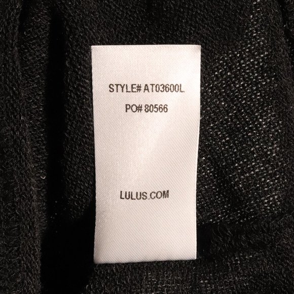 NWT Lulus Autumn Daze Cowl Neck Tunic in Black - Picture 12 of 15